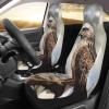 LHDGBNV Watercolor of Hawk Car Front Seat Covers Set of 2, Elastic Breathable Car Front Seat Protector Soft Comfy Vehicle Seats Cushion Cover Car Accessories Universal Fit for Most SUV Sedan Truck view 2