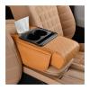 ZEXMNUYT Car Armrest Box Thicken Height Pad Arm Rest Cushion Memory Cotton Elbow Universal Auto Interior Storage Tissue Organizer(Orange) view 1