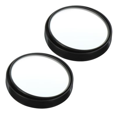 iplusmile Black Frameless Auxiliary Mirrors for Car Rearview Clear Convex Parking Reversing Assistance Wide Angle Safety Enhancement