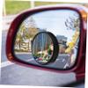 iplusmile Black Frameless Auxiliary Mirrors for Car Rearview Clear Convex Parking Reversing Assistance Wide Angle Safety Enhancement view 2