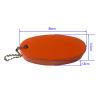 2Pcs Floating Keychain Waterproof Boat Key Floating Keychain Key Ring for Boating Fishing Kayak Sailing Swiming (Yellow and Orange) view 2