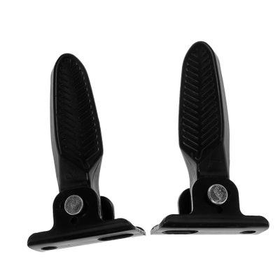 Luxshiny Heavy Duty Folding Foot Pegs for Electric Scooter Aluminum Footrest Pedals for Comfortable Riding Bicycle Pedal Plate Replacement Accessory
