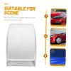 Hemobllo Car Hood Scoop Silver Decorative Air Flow Vent Cover Adhesive Tape Base Easy Installation No Drilling Required DIY Bonnet Vent Grille for Cars view 4