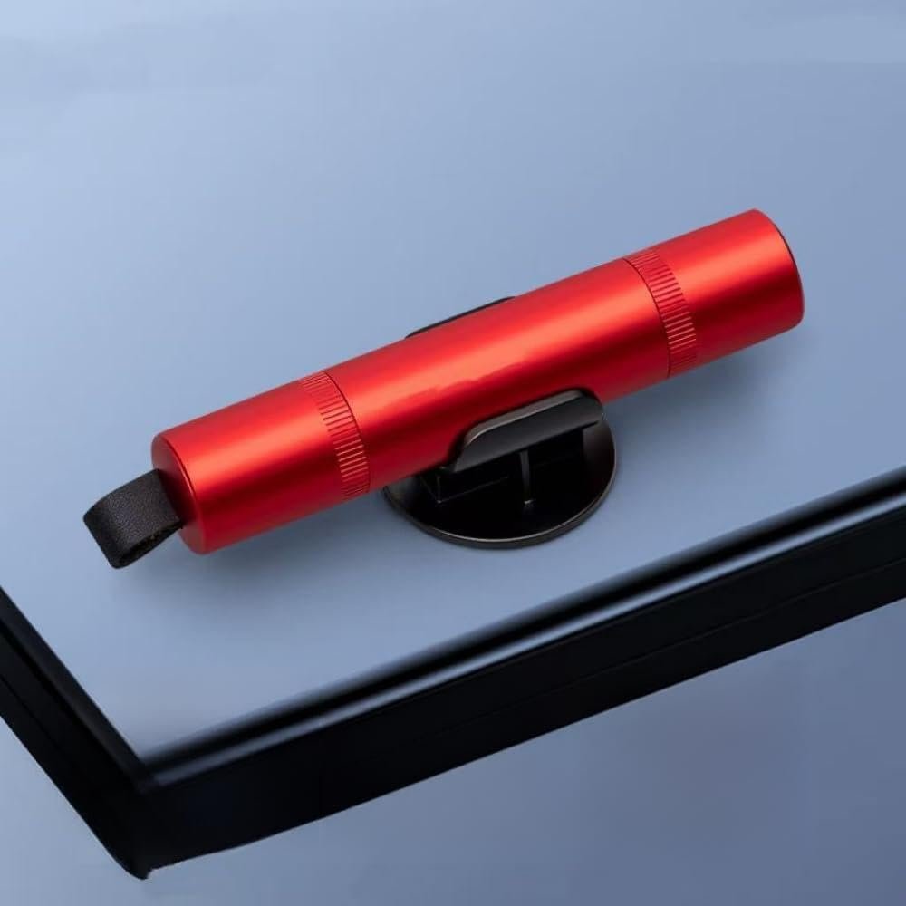 HYZFC Car Window Breaker for Buick Excelle-XT Sedan 2015-2023 Install A Seat Belt Cutter Exquisite and Compact Easy to Carry,Red
