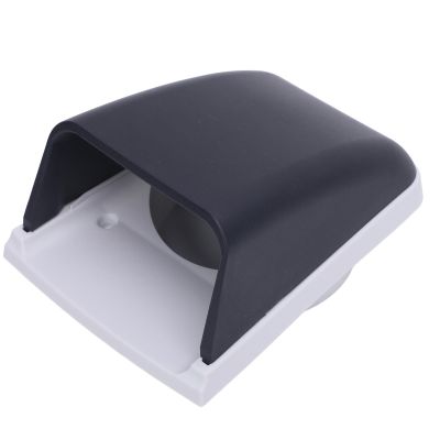 Mrisata Marine Intake Exhaust Cowl Ventilator Stylish Durable 3 Inch Enhanced Airflow Boat Vent Cover for RV Yacht ABS Plastic 8.6cm Opening Size (Black and White)