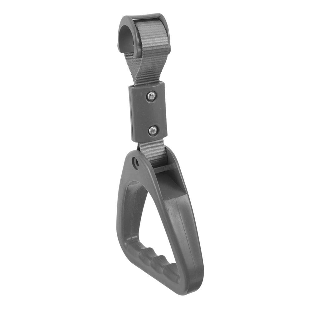 Amosfun Gray Triangle Handle Ring for Subway Bus Car Abs Plastic Replacement Grip for Trashcan Vehicle Public Transport Easy Install Portable Assist Ring for Fitness and Hanging