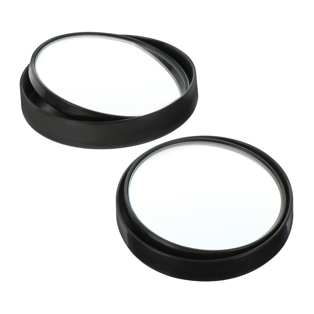 TOGEVAL Mirror for Car Black Frameless Wide Angle Side Rearview Auxiliary Mirrors with Stable Installation for Improved Safety and Clear Visibility