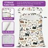 DELORIGIN Cartoon Cat Strap Drawstring Car Trash Bag Hanging Garbage Bag with Snap Buttons Car Back Seat Trash Storage Portable Dustbin Vehicle Trash Can Bag for Vehicle Accessories Travel Camping view 3