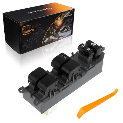 SWITCHRISE 1 AUTO Power Window Switch with Removal Tool for Toyota Yaris 2011-2019 No.8482052470 Front Left Driver Side Window Control Switch Black