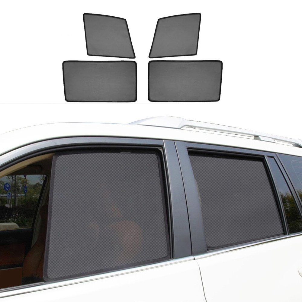 Magnetic Car Window Shade 4Pcs - Compatible with Lexus LX 570 2013-2021 Mesh Sun Protection Curtain for UV Block & Privacy Protection