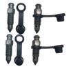 Motorcycle Caliper 4pcs M8x1.25 Bleed Screw with Rubber Cap view 1