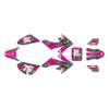 Kalair GFX Graphics Kit for Honda CRF50 (ALL YEARS) Lunatic Series Magenta 16 Mil - On/Off the Road - Dirt pit bike motorcycle sticker, dirtbike racing decal motocross accessories no-plastics view 1