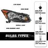 SOCKIR-For 2008-2012 Honda Accord Sedan Headlights Assembly Factory Style view 2