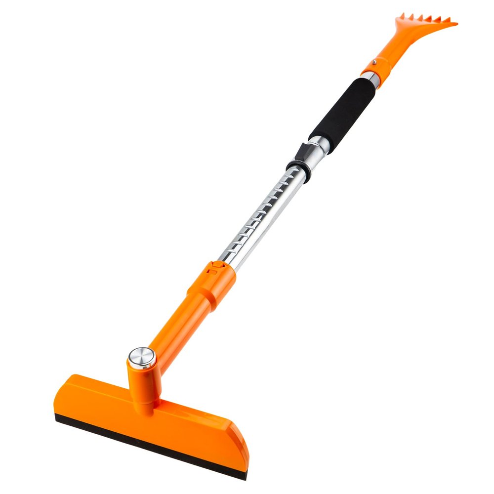 REALYOU 49.2" Snow Brush & Ice Scraper for Car Windshield, Upgraded Extendable Snow Brush with 360 Pivoting Brush Head and Foam Grip for Car Auto Truck SUV