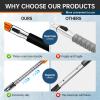 REALYOU 49.2" Snow Brush & Ice Scraper for Car Windshield, Upgraded Extendable Snow Brush with 360 Pivoting Brush Head and Foam Grip for Car Auto Truck SUV view 3