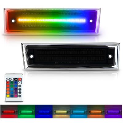 Bestview RGB Side Marker Lights for Chevy C10 C20 C30 GMC C1500, Smoke Len