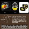 Full Face Dual Visor Adult Motorcycle Helmet | Integrated Carbon Fiber | DOT Approved | for Men and Women | Lightweight, Aerodynamic Design with Clear Shield and Built-in Sun Visor(C,XXX-Large) view 2