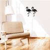 2 Pcs - No Background - Waterproof Car Sticker Decal of Two Flamingos Standing Tropical Cute Pair (Black, 5.8'' x 4.8'') |K17072BL view 4