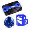 Buytus Motorcycle Oil Filler Cap Front Brake Fluid Reservoir Cover Guard Protector Compatible with FZ6 FZ-6 ZF6N FZ6R FZ6S FA&zer view 3
