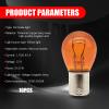 yorpyep 10 PCS Car Brake Light, P21/5W Double Contact Halogen Brake Tail Indicator, High Brightness Water-proof High and Low Foot Double Filament Signal Bulb, Universal for Most Cars (Amber) view 2