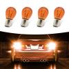 yorpyep 10 PCS Car Brake Light, P21/5W Double Contact Halogen Brake Tail Indicator, High Brightness Water-proof High and Low Foot Double Filament Signal Bulb, Universal for Most Cars (Amber) view 4