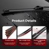 BERG REGEN 24"+18" Windshield Wiper Blades with 13" Rear Automotive Replacement Set for Chevrolet Chevy Equinox 2018 2019 2020 2021 Genuine OEM Quality (Set of 3) view 3
