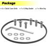 Titanium Clutch Cover Bolts Screws & O-Ring Gasket Kit Compatible with Replace Part # 25463-94A Iron Sportster 883 1200 Seventy Two Forty Eight 2004-2022 view 2