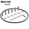 Titanium Clutch Cover Bolts Screws & O-Ring Gasket Kit Compatible with Replace Part # 25463-94A Iron Sportster 883 1200 Seventy Two Forty Eight 2004-2022 view 4