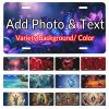 Custom License Plate, Design Your Own Personalized License Plate with Photo and Text, Customized 12"x6" Aluminum view 1