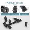 Bawkars 60 PCS Tire Repair Rubber Nail, Vacuum Tire Repair Kits Spiral Rubber Screws, Fast Self-Service Tool for Car, Truck, Motorcycle, Tractor Tire Puncture Repair (Black) view 3