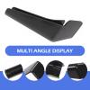 CyperFair 4 PCS Rain Gutter Spout, J-shape RV Roof Drainage Channel, Tight Fit Drip Rail with Gutter Spouts, Roof Rain Diverter Accessories for Car Truck Boat and Home Application (Black) view 4