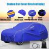 Custom Car Cover Custom Fit for Ford Fiesta 5-Door Hatchback 2005-2012 Full Car CoverWaterproof Garage Breathable Dustproof for Indoor and Outdoor with Extra Long Reflective Strips sg5 view 3