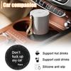 Ywdiml Car Cup Holder Coaster, 2PCS 2.75 Inch Non-Slip Anti-Scratch Don`t Fuck Up My Car Vehicle Drink Mat, Automotive Interior Water Bottle Pad Accessories, Universal for SUV Sedan Truck (Black) view 3