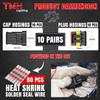 TMH 20Pcs 4 Pin Electrical Connector Male and Female, 10cm. 22 AWG Waterproof Wire Connectors 4 Way with Heat Shrink Tubing for Car Truck Boat Wire Connection view 3