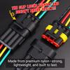 TMH 20Pcs 4 Pin Electrical Connector Male and Female, 10cm. 22 AWG Waterproof Wire Connectors 4 Way with Heat Shrink Tubing for Car Truck Boat Wire Connection view 4