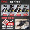 TMH 1/2/3/4 Pin Wire Connector 22 AWG Waterproof Electrical Male and Female, 10 cm. Wire Connectors 1-4 Way with Heat Shrink Tubing for Car Truck Boat Wire Connection (26PCS) view 3