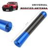 JNXIJ Car Short Antenna, 3.14 Inch Aluminum Alloy Antenna with Screws & Gaskets, Roof Mounted Carbon Fiber Radio Antennas Mast Replacement for Most Vehicles, Car Accessories (Blue) view 2