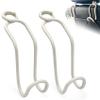 Purse Hooks for Car - 2 Pack Universal Back Seat Storage Holder with Anti-Drop Lock Loop for Vehicle Truck SUV, Car Headrest Hanger for Hat Bag Grocery Handbag Coat Must Have Stuff- Beige Leather/2L view 1