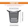 Tuxihapp Car Organizer Storage Between Seats, Nappa Leather Handbag Holder Backseat Hanging Bag with Tissue Box for Water Bottle, Large Capacity Pet Barrier&Car Console Organizer for SUV Truck(Gray) view 2