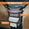 Tuxihapp Car Organizer Storage Between Seats, Nappa Leather Handbag Holder Backseat Hanging Bag with Tissue Box for Water Bottle, Large Capacity Pet Barrier&Car Console Organizer for SUV Truck(Gray) view 3