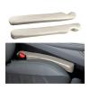 Sandfren Car Seat Gap Filler, 2PCS Soft Foam Leather Vehicle Seat Crevice Blocker Stop Things from Dropping, Automotive No Drop Plug Guard Gap Stopper, Universal for Truck SUV RV (White) view 1