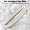 Sandfren Car Seat Gap Filler, 2PCS Soft Foam Leather Vehicle Seat Crevice Blocker Stop Things from Dropping, Automotive No Drop Plug Guard Gap Stopper, Universal for Truck SUV RV (White) view 3