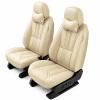 FZWX Upgraded Car seat Covers for Toyota Corolla 2007-2026, Anti-Scratch Anti-Slip Car Seat Cover Protector, Compatible Airbag Vehicle Seat Cover with Pillows (Luxury 2 Seats, Beige) view 1