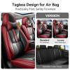 FZWX Upgraded Car seat Covers for Toyota Corolla 2007-2026, Anti-Scratch Anti-Slip Car Seat Cover Protector, Compatible Airbag Vehicle Seat Cover with Pillows (Luxury 2 Seats, Beige) view 4