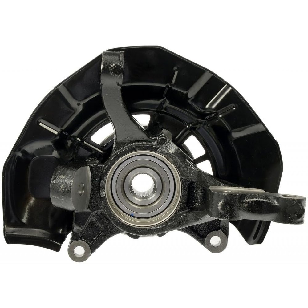KarParts360 For Toyota Camry 2007 2008 2009 Knuckle Set | Steel | Painted Black | Sensor Type | 114.3MM Bolt Circle Diameter | 62MM Brake Pilot Diameter | With Anti Lock Braking System | 43212AA010