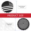 Zigeiya 4 PCS USA Flag Wheel Center Cap Covers, 3.27 inches / 83MM Rim Hub Caps, OEM #22837060 9596403 88963143 23480948 19333202 20942033 19301593, Compatible with GMC (Black) view 2