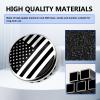 Zigeiya 4 PCS USA Flag Wheel Center Cap Covers, 3.27 inches / 83MM Rim Hub Caps, OEM #22837060 9596403 88963143 23480948 19333202 20942033 19301593, Compatible with GMC (Black) view 4
