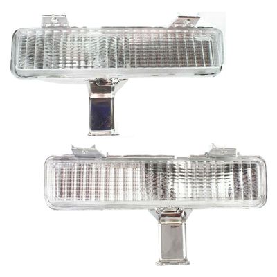 HUZOK Turn Signal Light for Chevy for Caprice 1980-1990 for Impala 1980-1985,for Pontiac for Parisienne 1983-1986 for Safari 1987-1989 Plastic Lens Left & Right(Bumper) 10976671 914550