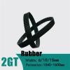 2GT 2MGT Belt Width 6/10/15mm Rubber CBelt Closed Loop Perimeter 1040-1600mm GT2 Timing Synchronous(1434mm,1PC_6MM) view 2