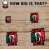 F.uck ICE Sticker or Magnet Decal Retro Mexican Flag Abolish ICE Raised Fists Waterproof Vinyl Sticker for Water Bottle Car Bumper Fridge Laptop view 2